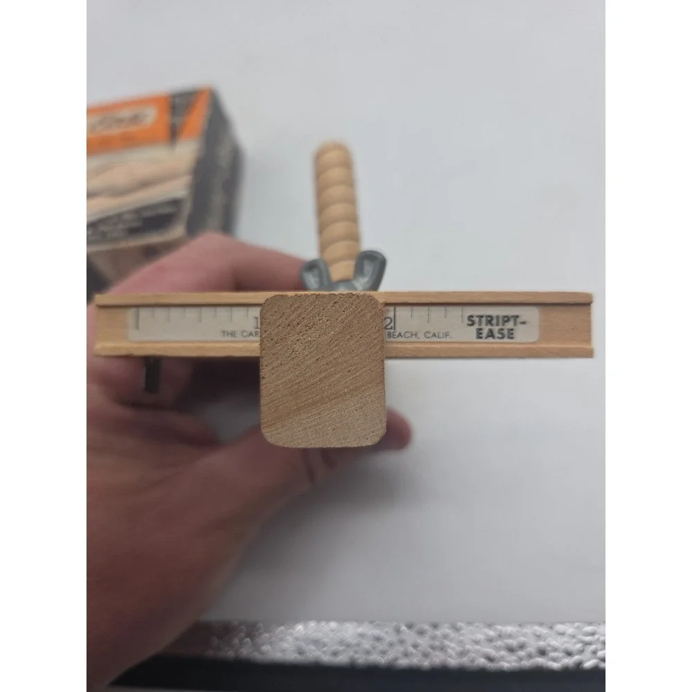 STRIPT EASE PRECISION CUTTING TOOL FOR LEATHER BALSA CORK VINTAGE Complete
